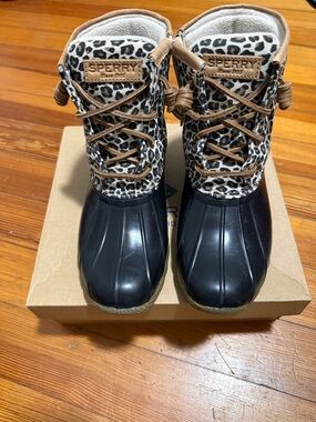 Cheetah Sperry’s Duck Boots